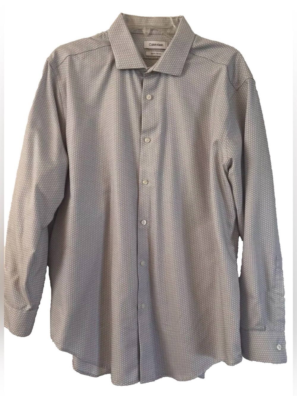 Calvin Klein Slim Fit Non Iron Dress Shirt Mens Size XL (17.5 32/33)